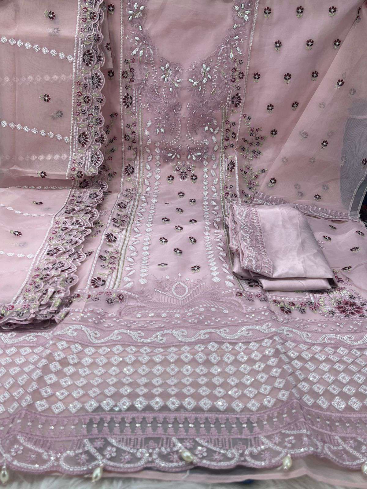 New Arraivals Pakistani INSPIRED Pure Organza Unstitched Collection