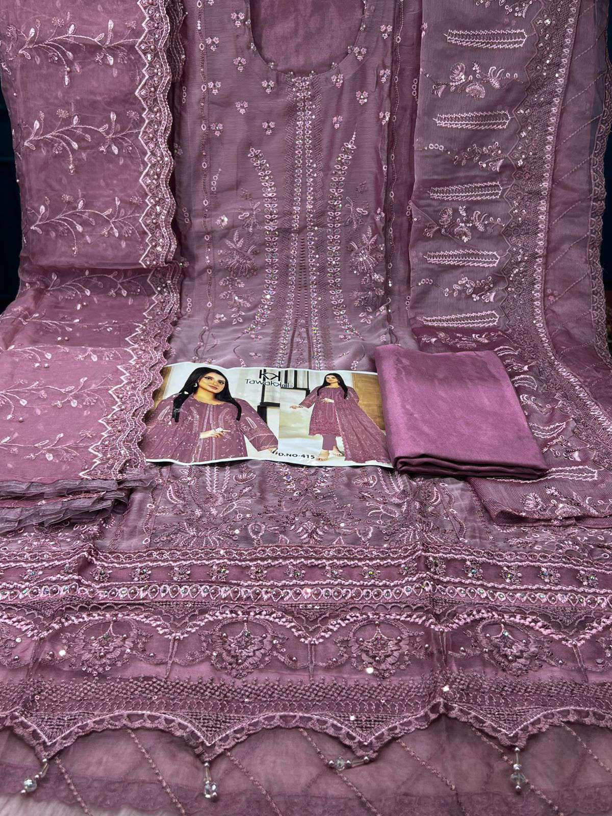 Premium Quality Pakistani Inspired Unstitched Party Collection - Onion 2000