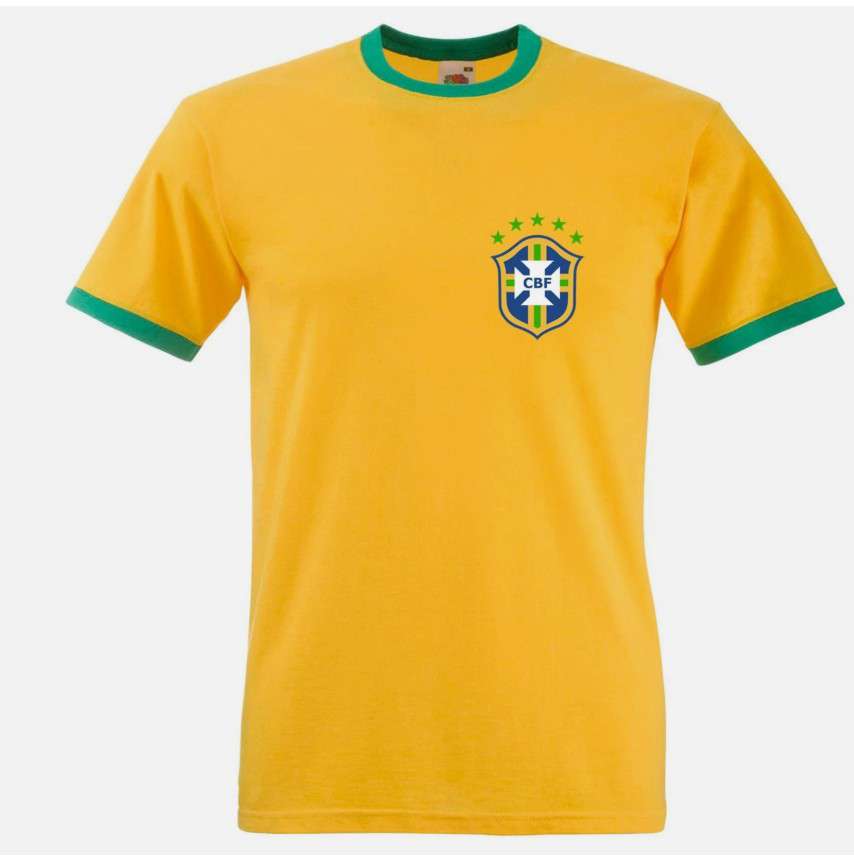 Brazil Football Logo T-Shirt - Yellow